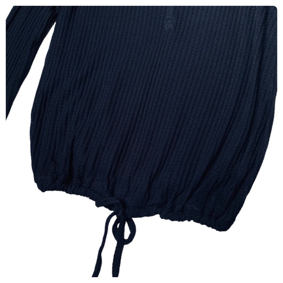 CHASER - LONG SLEEVE 1/4 BUTTON HENLEY DRAWSTRING WAIST TEE - M - NWT - Picture 4 of 14